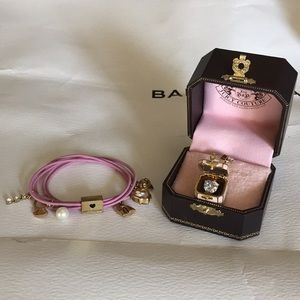 Juicy Couture bracelet and charm set
